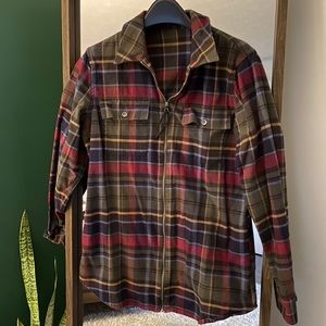 Chaps plaid zip-up flannel